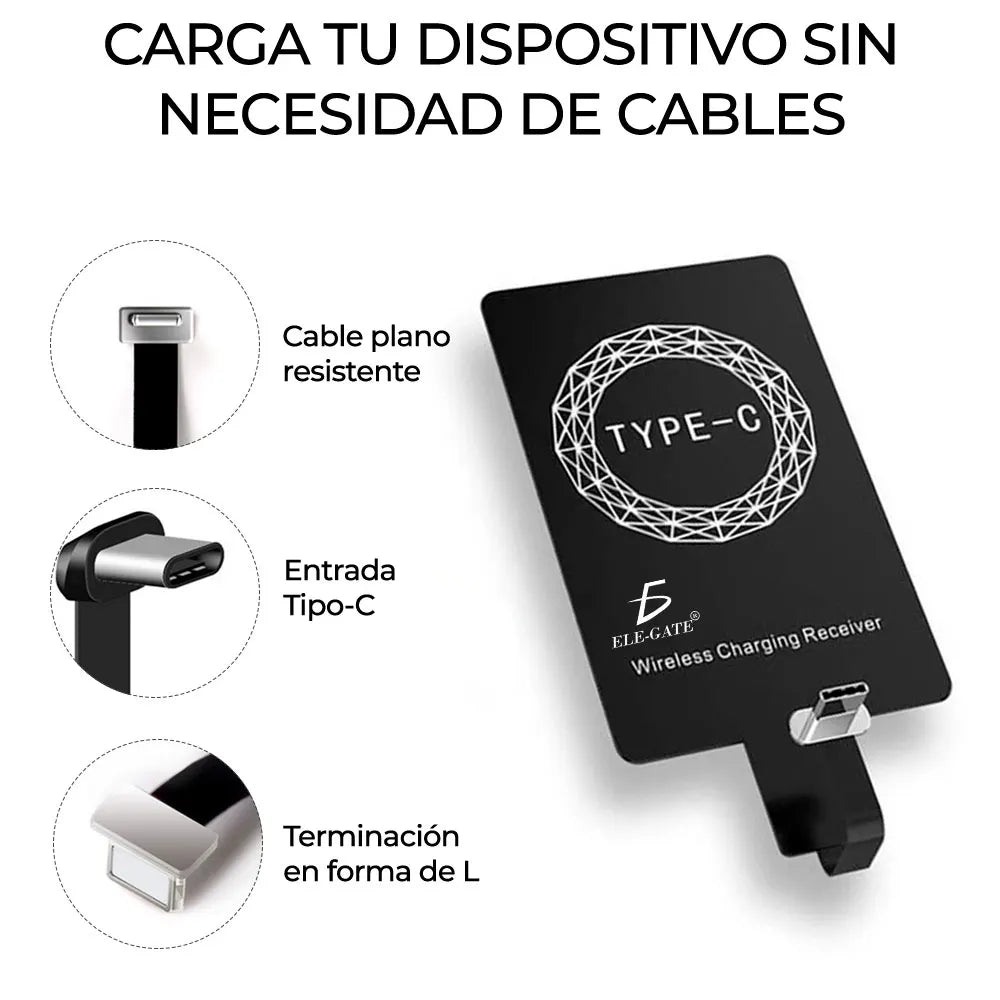 ELE-GATE Qi Wireless Charging Receiver CON.63.TYPEC Universal Type-C Interface Mobile Phone Accessory Merch Eternally