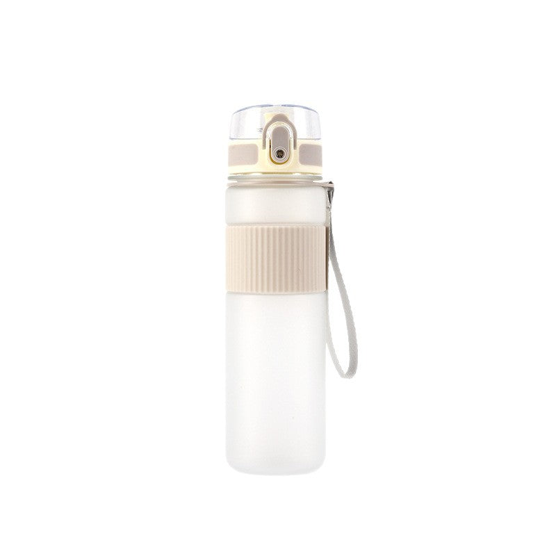 Frosted Handfeel Sports Water Cup Plastic Handheld Cup Men's and Women's Creative Portable Student Kettle with Lid High Color Value Water Cup Merch Eternally
