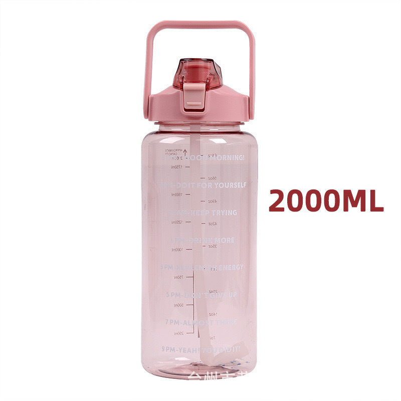 Water Cup, Super Large Capacity, High Appearance, Ton-Ton Barrel, Outdoor Sports Straw Cup, New Scale Cup, High Temperature Resistant Kettle Merch Eternally