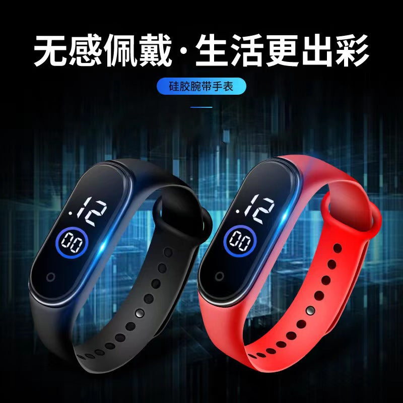 New Led Digital Watch Bracelet M4 Waterproof Fashion Digital Sports Model Kidsren's Student Led Digital Watch Manufacturer Merch Eternally