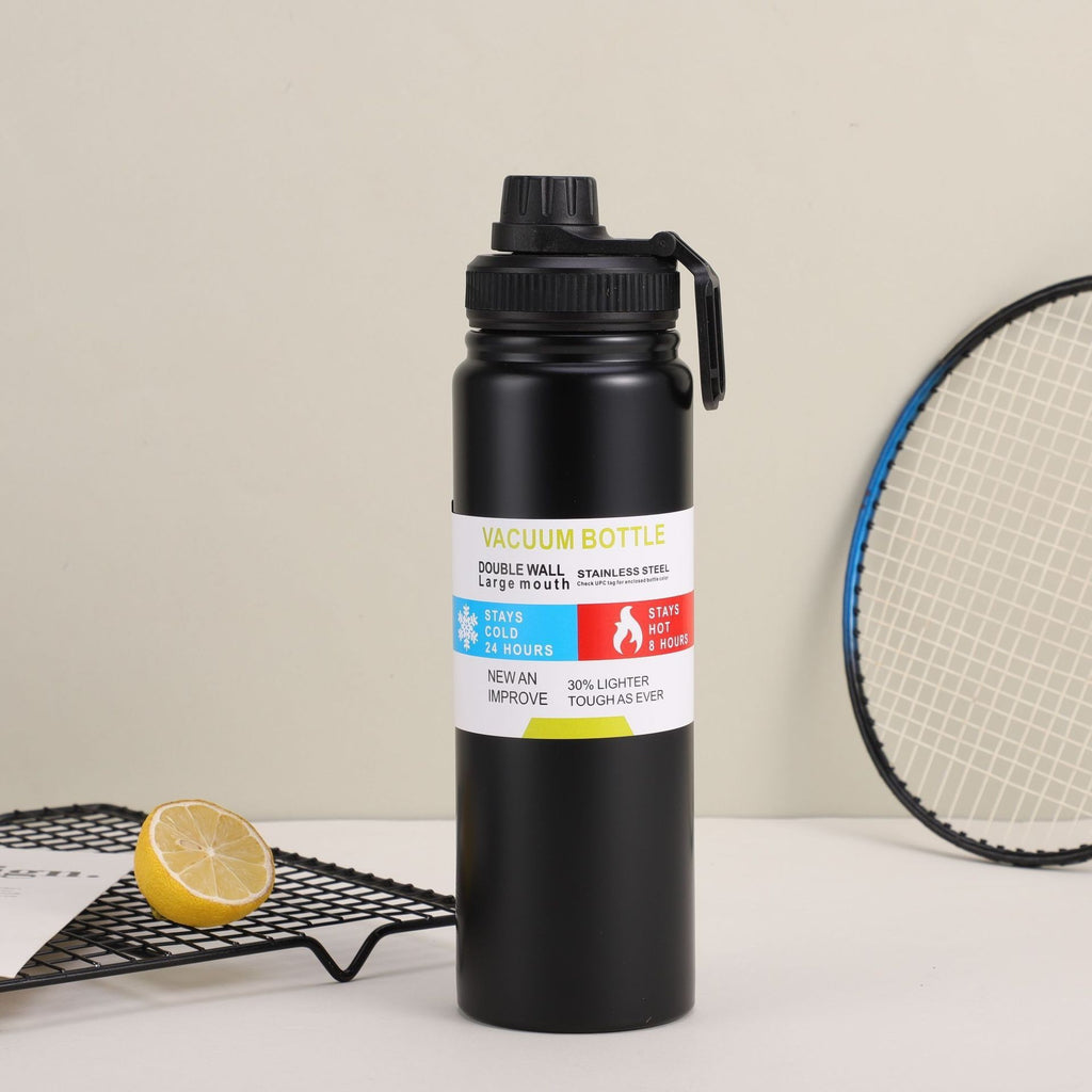 New thermos cup 304 stainless steel double-layer cup portable travel space pot large capacity outdoor sports water bottle Merch Eternally