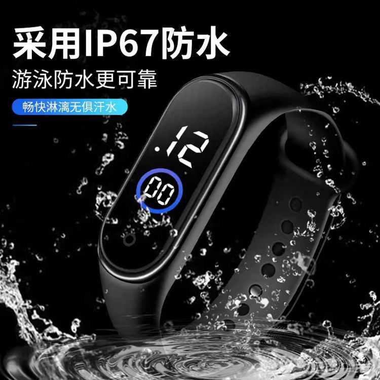 New Led Digital Watch Bracelet M4 Waterproof Fashion Digital Sports Model Kidsren's Student Led Digital Watch Manufacturer Merch Eternally