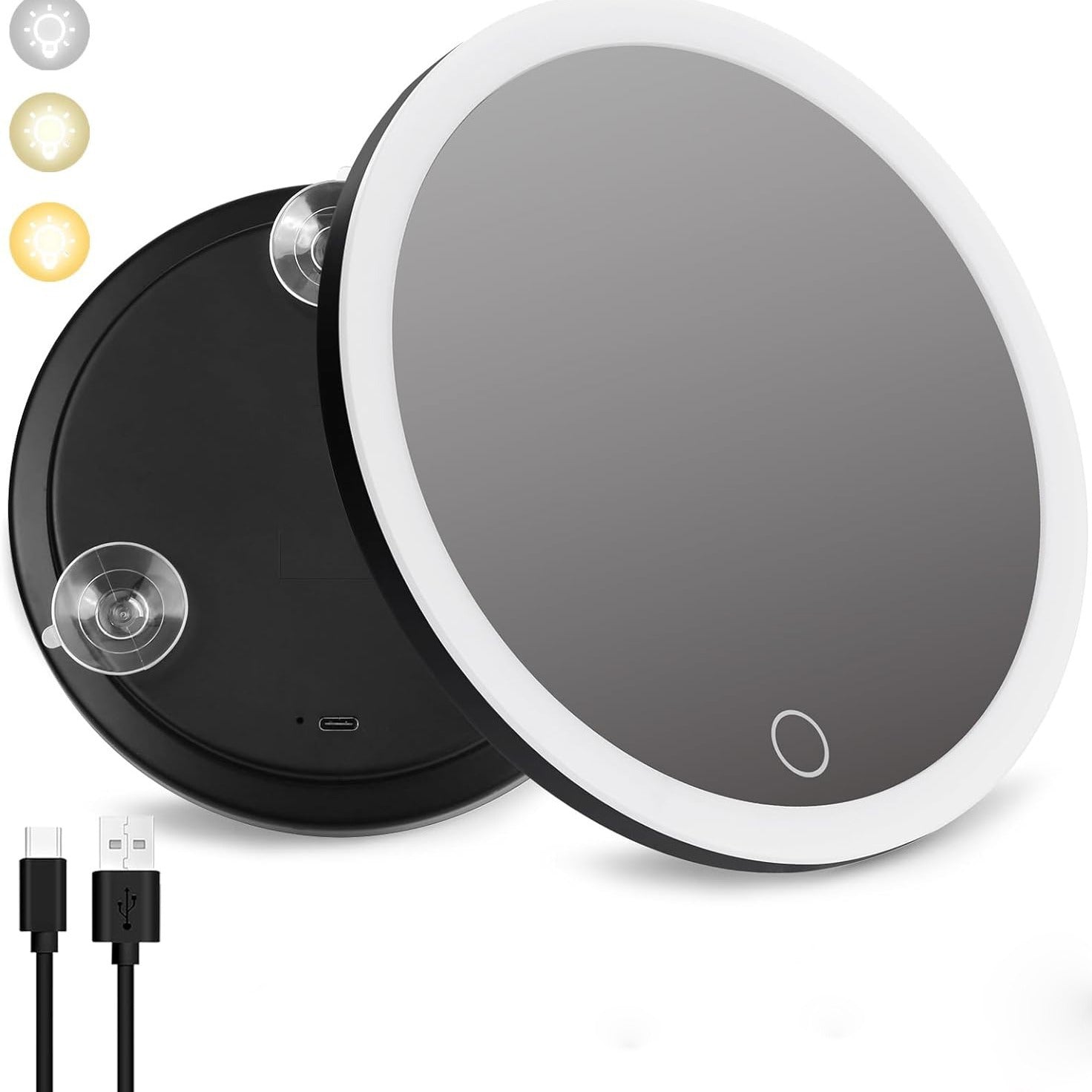 New 30 times magnification makeup mirror charging led light with lamp 360 degree bracket with lamp mirror 3 suction cup 10X20X Merch Eternally