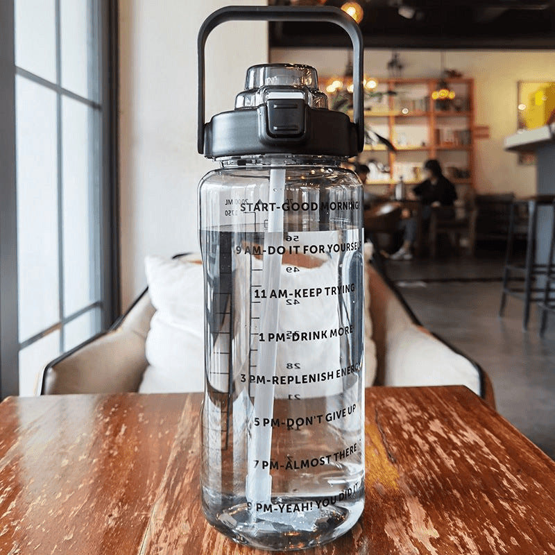 Water Cup, Super Large Capacity, High Appearance, Ton-Ton Barrel, Outdoor Sports Straw Cup, New Scale Cup, High Temperature Resistant Kettle Merch Eternally