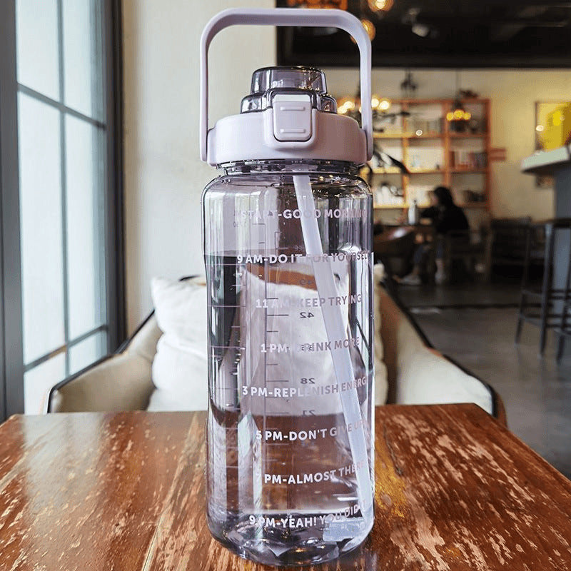 Water Cup, Super Large Capacity, High Appearance, Ton-Ton Barrel, Outdoor Sports Straw Cup, New Scale Cup, High Temperature Resistant Kettle Merch Eternally