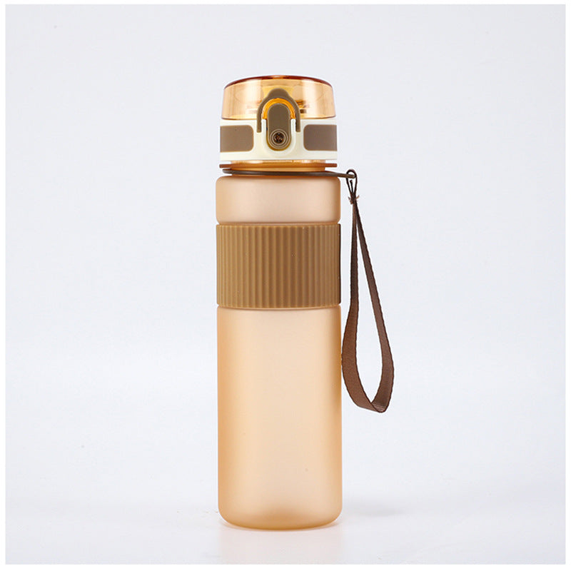 Frosted Handfeel Sports Water Cup Plastic Handheld Cup Men's and Women's Creative Portable Student Kettle with Lid High Color Value Water Cup Merch Eternally