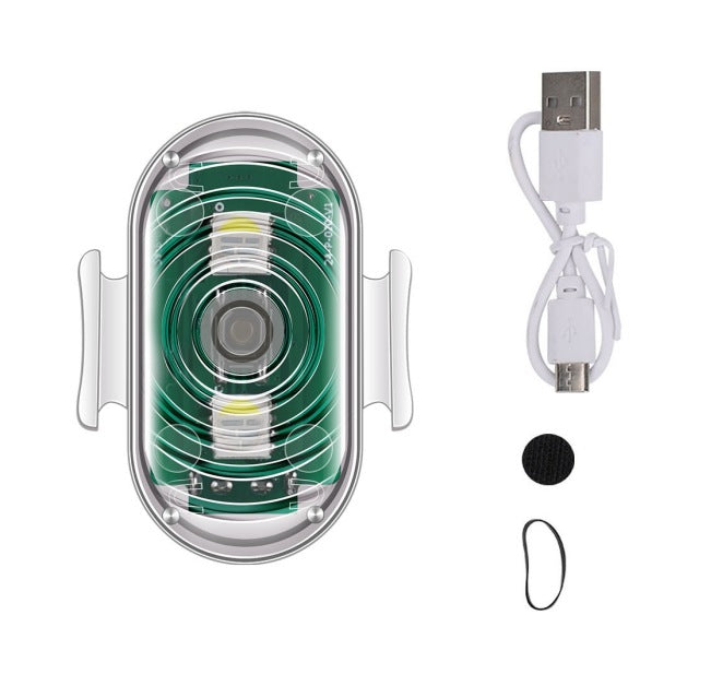 Cross-border new motorcycle electric vehicle night warning light wireless remote control aircraft light colorful anti-collision induction light Merch Eternally