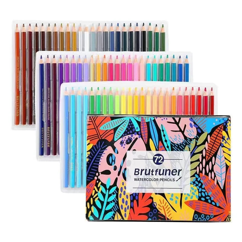 48/72/120/160/180 Colors Pencils Set Watercolor Pencils Professional Oil Wood Soft Pencil For School Drawing Sketch Art Supplies Merch Eternally