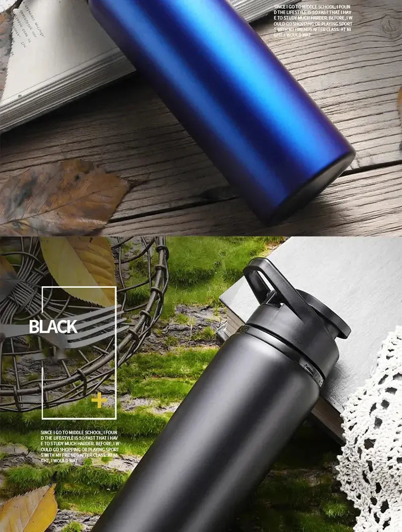 Metal Portable Water Bottle Leakproof Reusable Outdoor Sports Cup for Cycling Hiking Gym Halloween Gift Christmas Gift Travel Merch Eternally