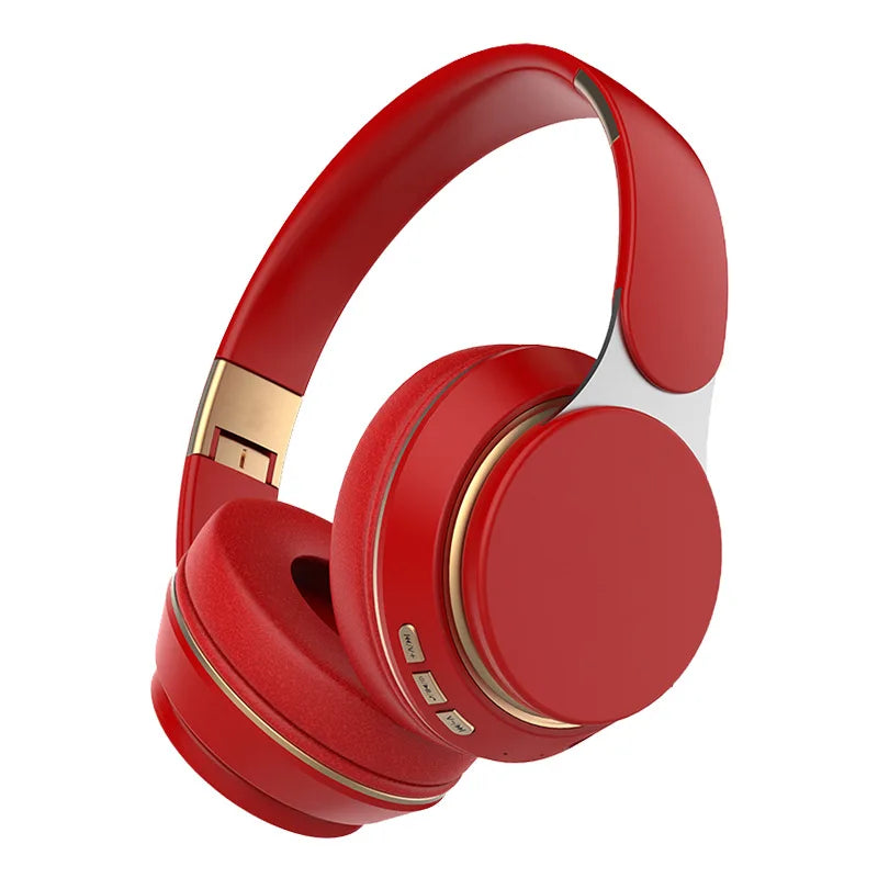 Headphones Bluetooth Wireless Headsets With Mic Music Gaming Sports Earpieces Great Bass Earphones Foldable Support TF SD-Card Merch Eternally