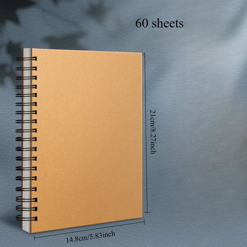 Vintage Loose Leaf Notebook, Watercolor Drawing Book, Multipurpose Scrapbooking Journal, Ideal for Thanksgiving/Christmas Gift. Merch Eternally