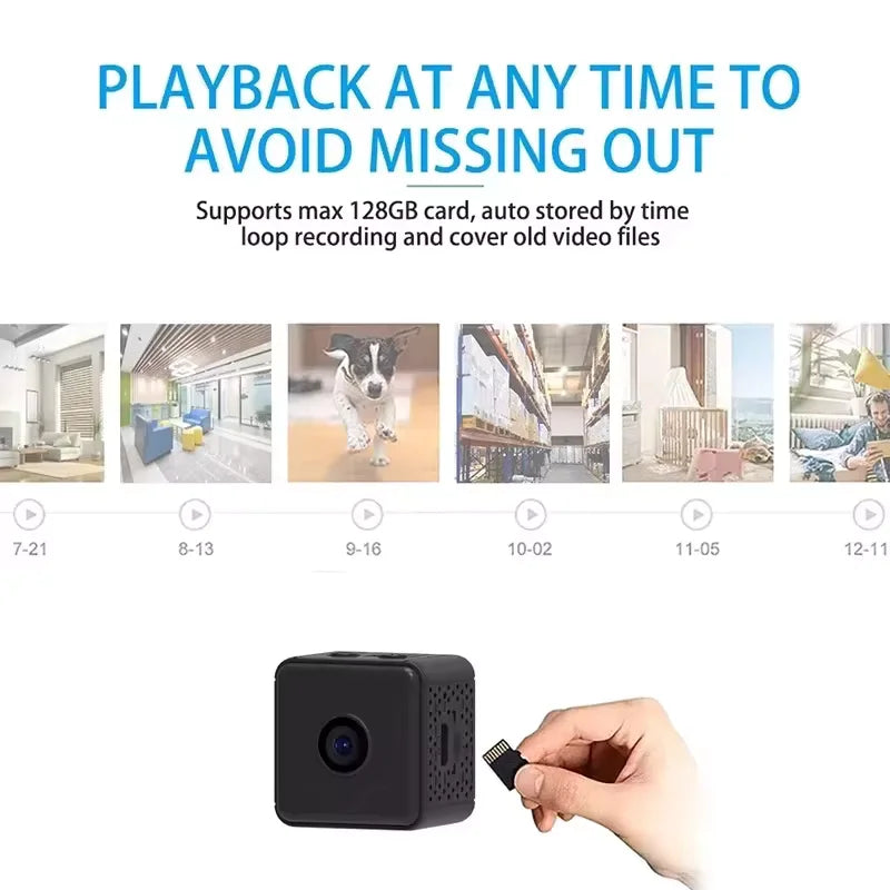 2026 New X6D Mini Camera Portable Installation Simple Rechargeable Battery Baby Pet Care Hidden Camera Merch Eternally
