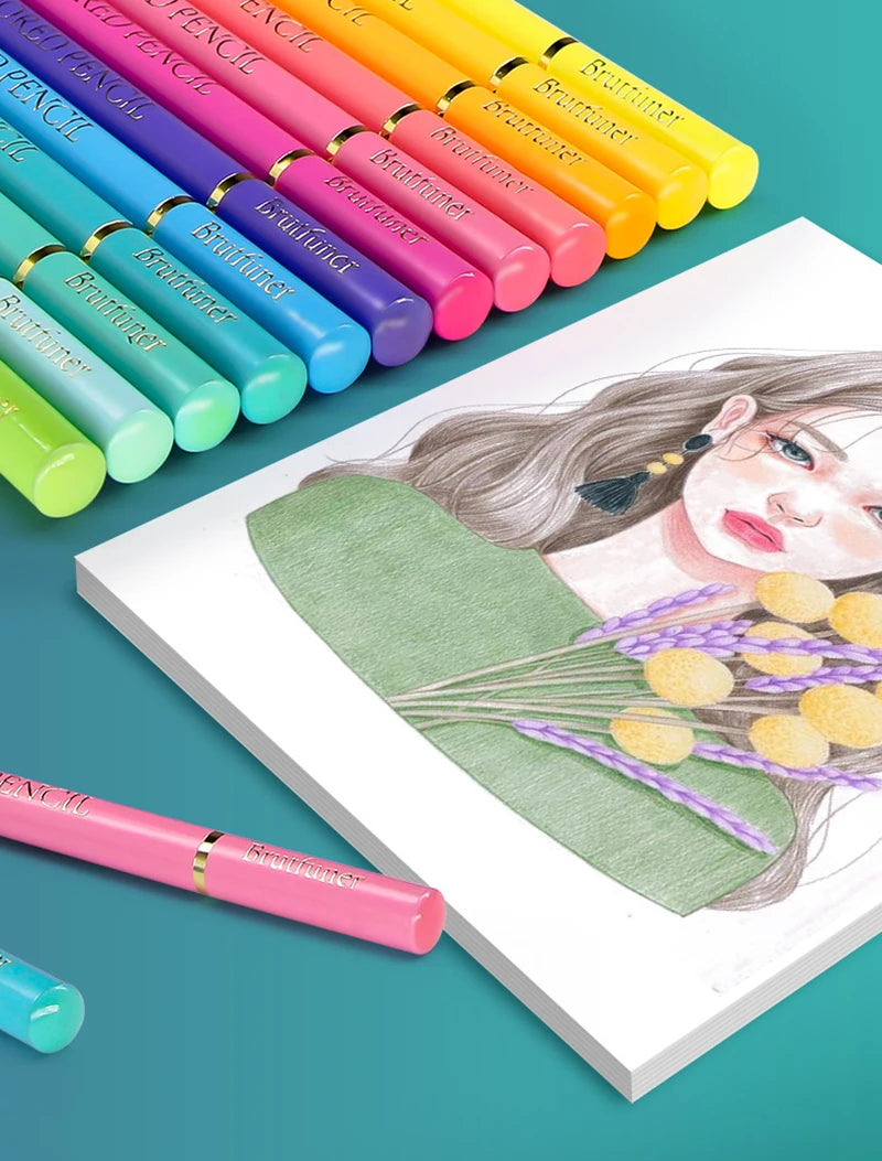 48/72/120/160/180 Colors Pencils Set Watercolor Pencils Professional Oil Wood Soft Pencil For School Drawing Sketch Art Supplies Merch Eternally