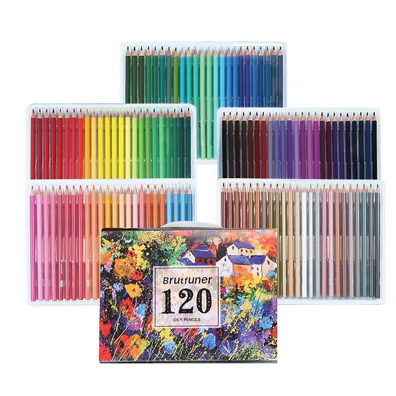 48/72/120/160/180 Colors Pencils Set Watercolor Pencils Professional Oil Wood Soft Pencil For School Drawing Sketch Art Supplies Merch Eternally