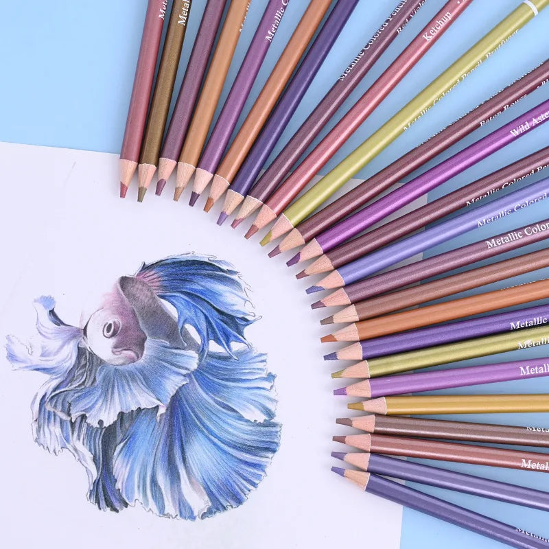 48/72/120/160/180 Colors Pencils Set Watercolor Pencils Professional Oil Wood Soft Pencil For School Drawing Sketch Art Supplies Merch Eternally