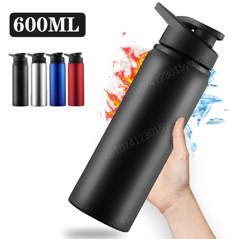 Metal Portable Water Bottle Leakproof Reusable Outdoor Sports Cup for Cycling Hiking Gym Halloween Gift Christmas Gift Travel Merch Eternally