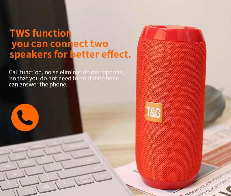 Wireless Portable Bluetooth Speaker Subwoofer Radio FM Music Sound Box Blutooth For Bocina Acoustics Handsfree Hifi Caixa De Som Merch Eternally