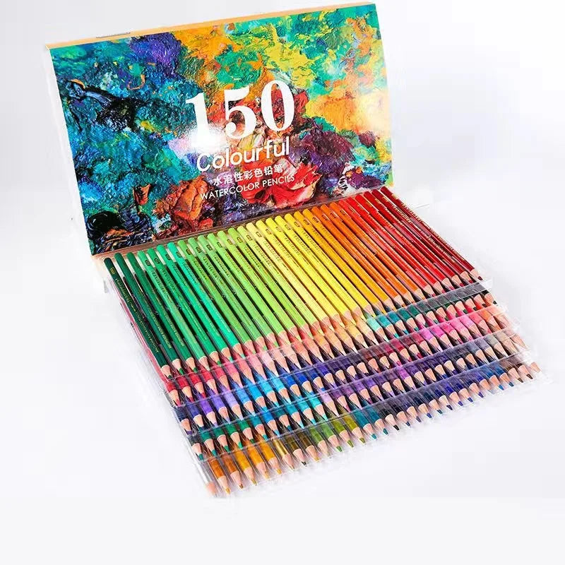48/72/120/160/180 Colors Pencils Set Watercolor Pencils Professional Oil Wood Soft Pencil For School Drawing Sketch Art Supplies Merch Eternally