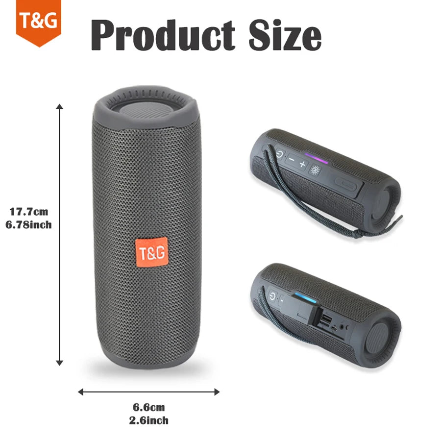 Wireless Portable Bluetooth Speaker Subwoofer Radio FM Music Sound Box Blutooth For Bocina Acoustics Handsfree Hifi Caixa De Som Merch Eternally
