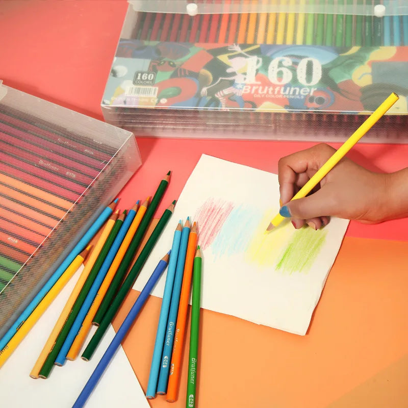 48/72/120/160/180 Colors Pencils Set Watercolor Pencils Professional Oil Wood Soft Pencil For School Drawing Sketch Art Supplies Merch Eternally
