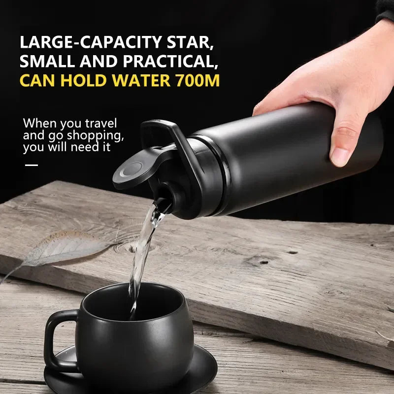 Metal Portable Water Bottle Leakproof Reusable Outdoor Sports Cup for Cycling Hiking Gym Halloween Gift Christmas Gift Travel Merch Eternally