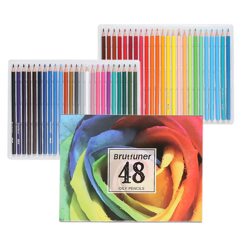 48/72/120/160/180 Colors Pencils Set Watercolor Pencils Professional Oil Wood Soft Pencil For School Drawing Sketch Art Supplies Merch Eternally