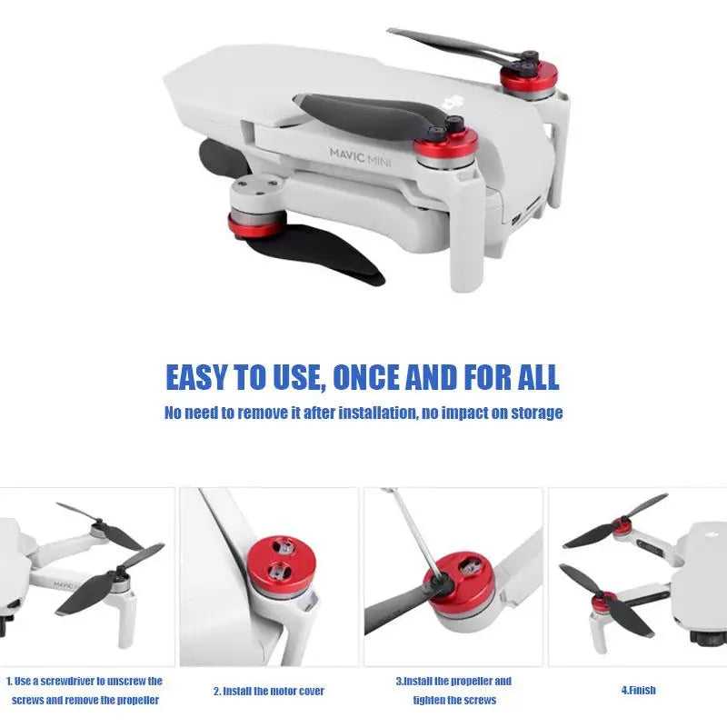 Drone Motor Cover for DJI Mini 4 PRO/Mini 3 PRO/Mini3/Mavic Mini Engine Protector Guard Cap Dustproof Waterproof Protection Cap Merch Eternally