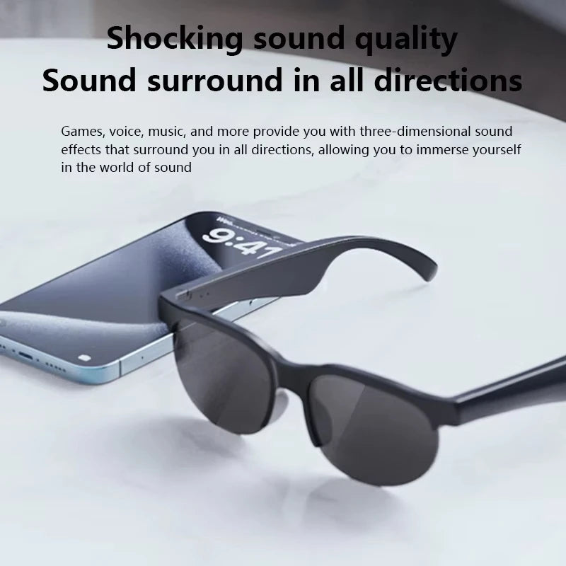 Lenovo 2026 New Smart Glasses AI Translation Bluetooth Conversation Recording Listening To Music Smart Sunglasses for Men Women Merch Eternally