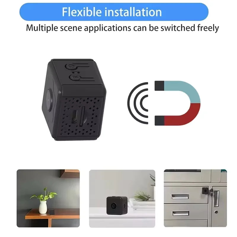 2026 New X6D Mini Camera Portable Installation Simple Rechargeable Battery Baby Pet Care Hidden Camera Merch Eternally