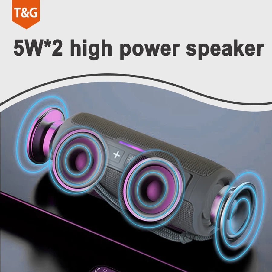 Wireless Portable Bluetooth Speaker Subwoofer Radio FM Music Sound Box Blutooth For Bocina Acoustics Handsfree Hifi Caixa De Som Merch Eternally