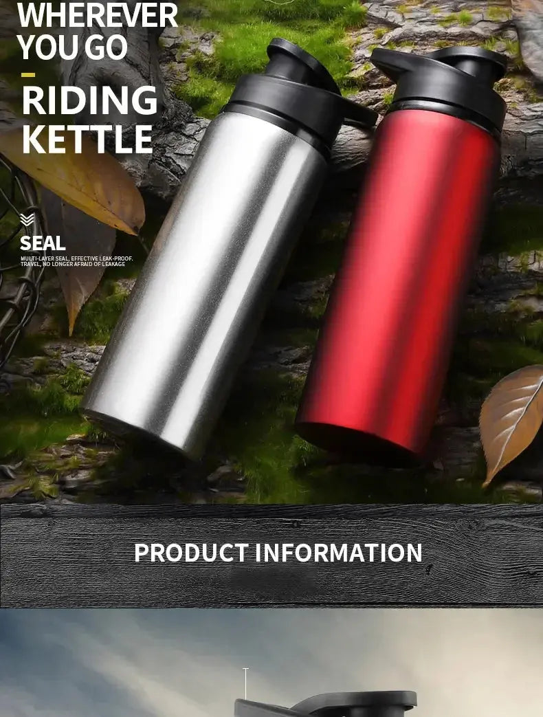 Metal Portable Water Bottle Leakproof Reusable Outdoor Sports Cup for Cycling Hiking Gym Halloween Gift Christmas Gift Travel Merch Eternally