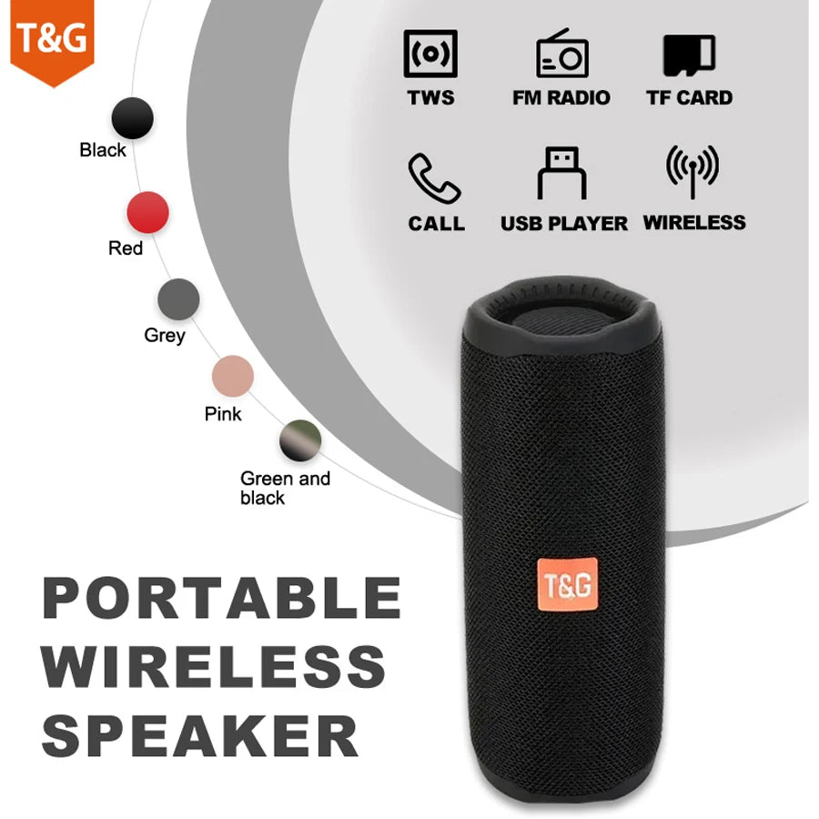 Wireless Portable Bluetooth Speaker Subwoofer Radio FM Music Sound Box Blutooth For Bocina Acoustics Handsfree Hifi Caixa De Som Merch Eternally