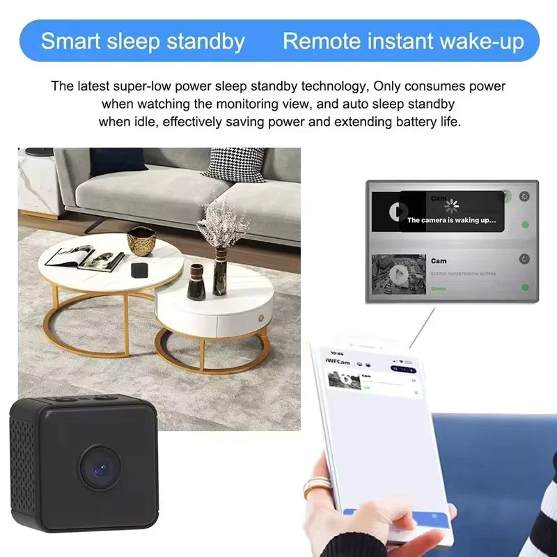 2026 New X6D Mini Camera Portable Installation Simple Rechargeable Battery Baby Pet Care Hidden Camera Merch Eternally