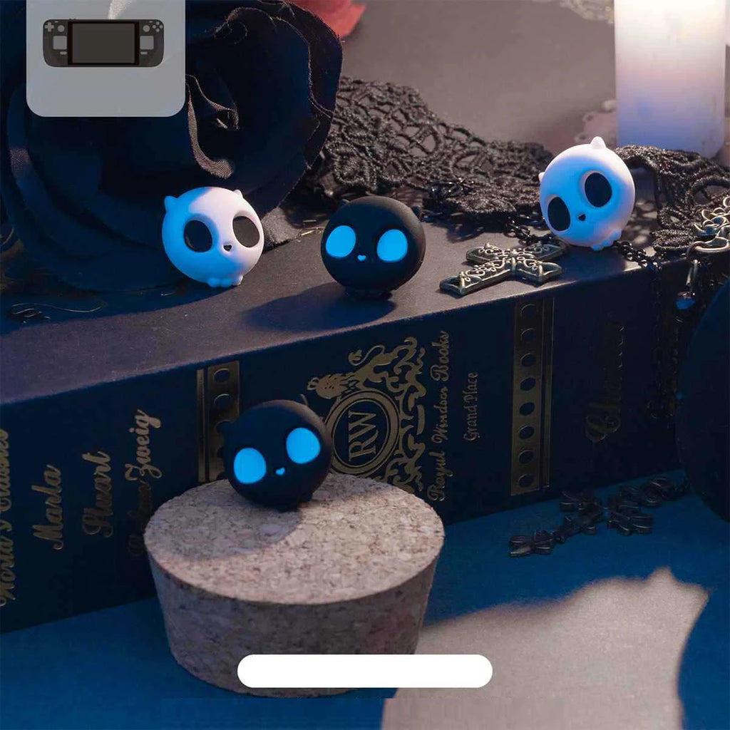 Skull Silicone Soft Thumb Stick Grip Cap Joystick Cover For Valve Steam Deck Oled / ASUS ROG Ally X Game Console Thumbstick Case Merch Eternally