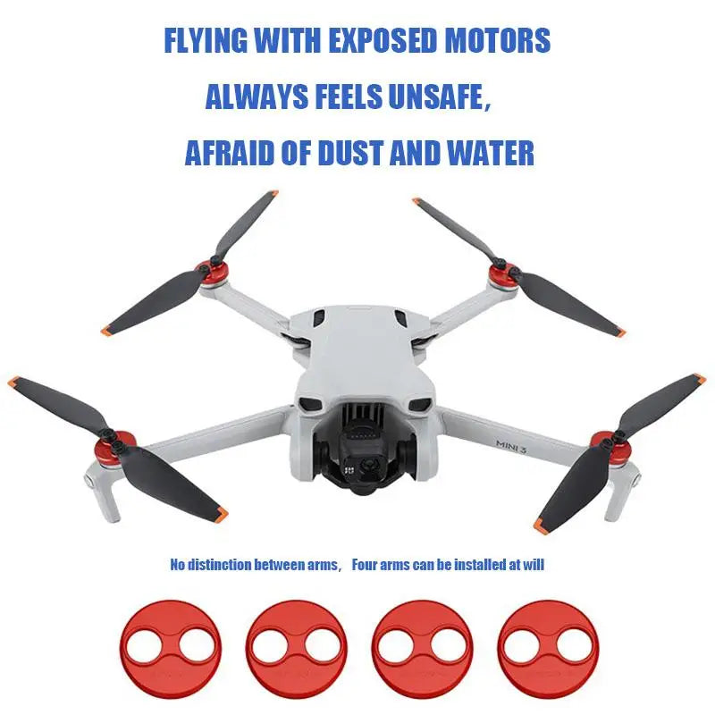 Drone Motor Cover for DJI Mini 4 PRO/Mini 3 PRO/Mini3/Mavic Mini Engine Protector Guard Cap Dustproof Waterproof Protection Cap Merch Eternally