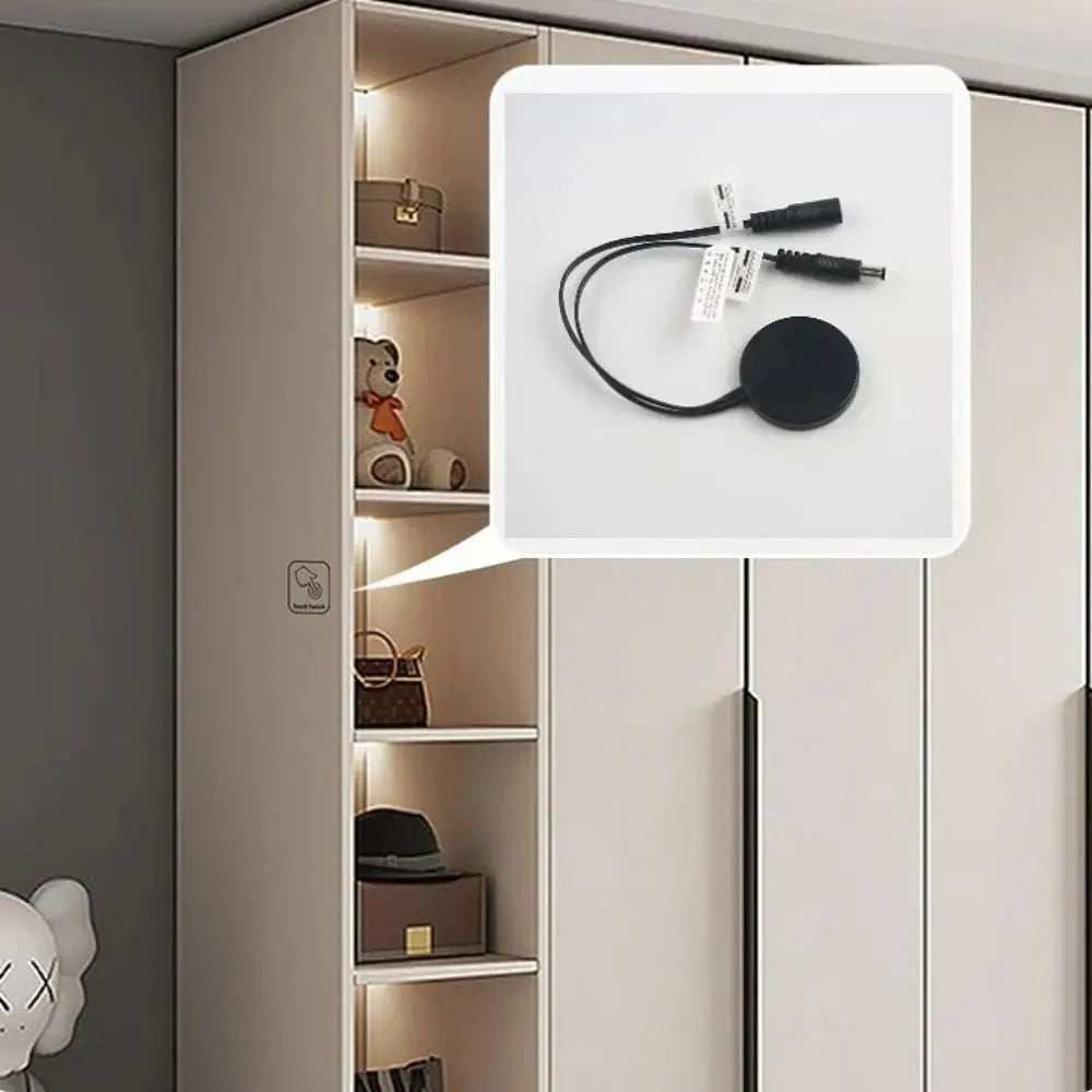 Durable DC12V 24V Smart Sensor Penetrable 5A 60W Touch Switch Wood Board LED Light Switch for Cabinet LED Light Merch Eternally