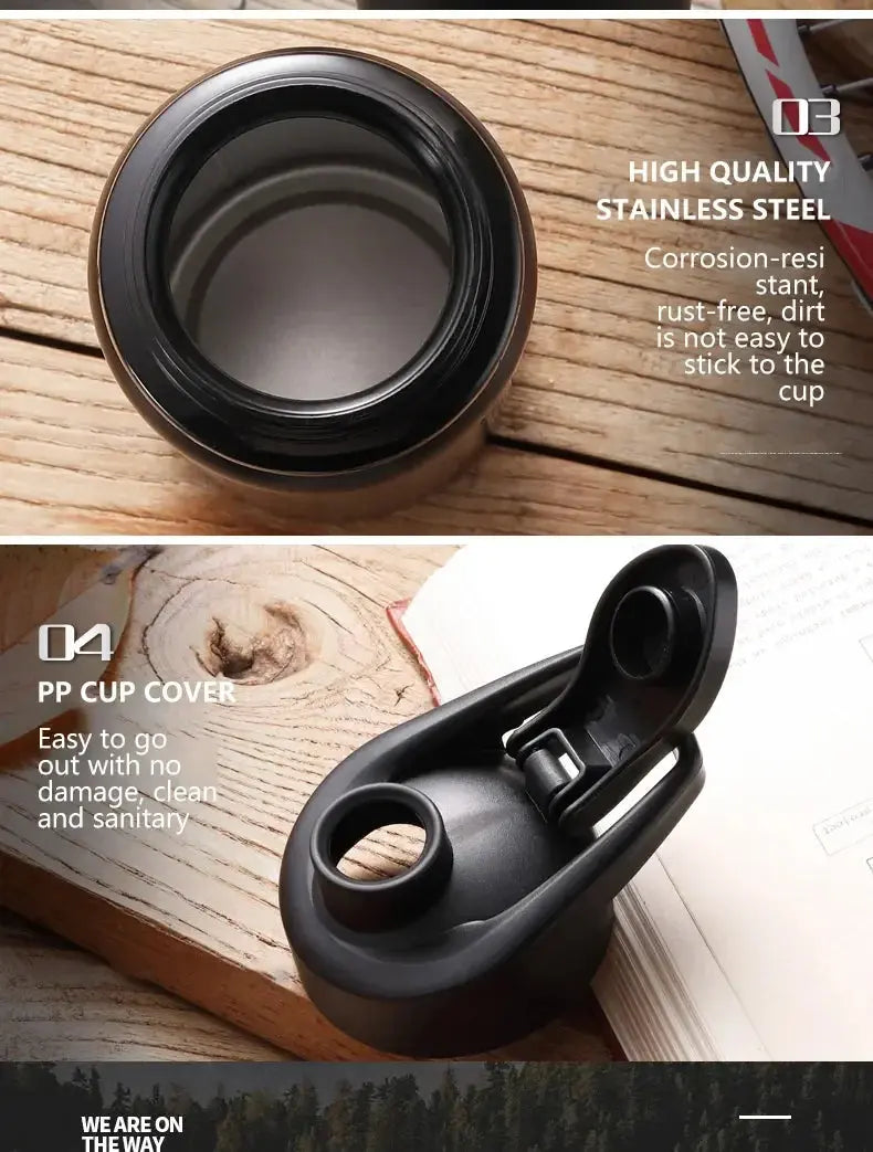 Metal Portable Water Bottle Leakproof Reusable Outdoor Sports Cup for Cycling Hiking Gym Halloween Gift Christmas Gift Travel Merch Eternally