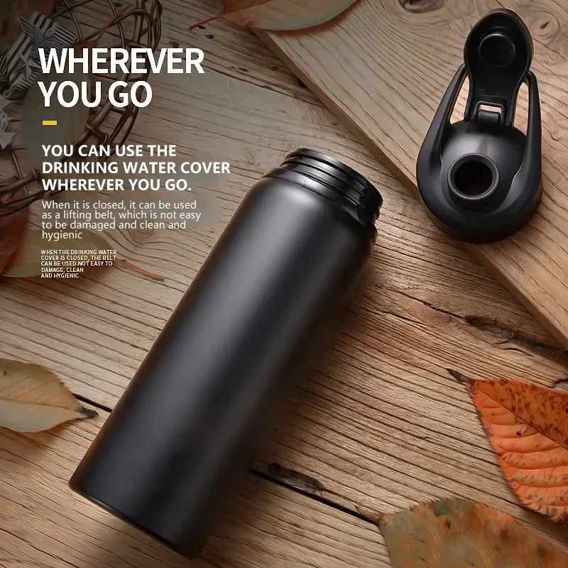 Metal Portable Water Bottle Leakproof Reusable Outdoor Sports Cup for Cycling Hiking Gym Halloween Gift Christmas Gift Travel Merch Eternally