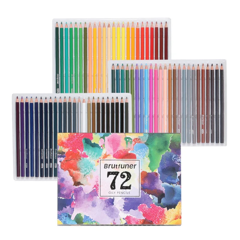 48/72/120/160/180 Colors Pencils Set Watercolor Pencils Professional Oil Wood Soft Pencil For School Drawing Sketch Art Supplies Merch Eternally