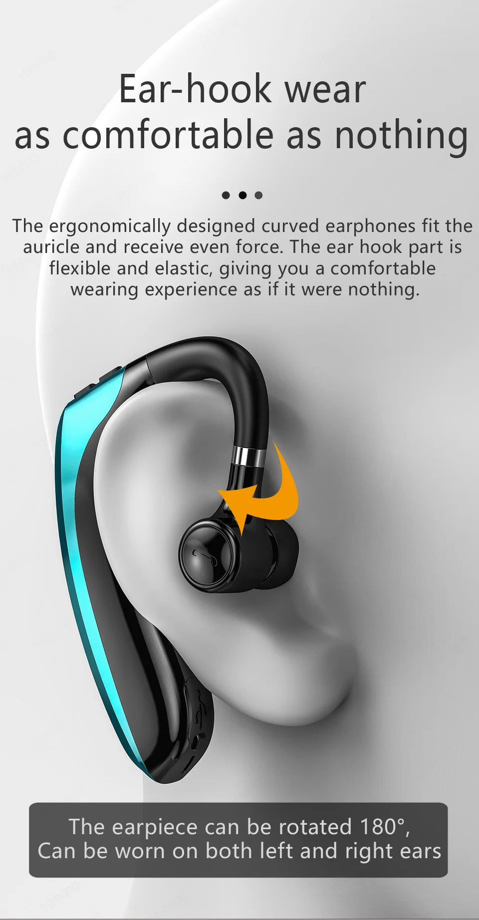 Wireless Bluetooth Headphones With Microphon Earphone ENC Noise Cancelling Handsfree Talking Headset Busines Auriculares Driving Merch Eternally