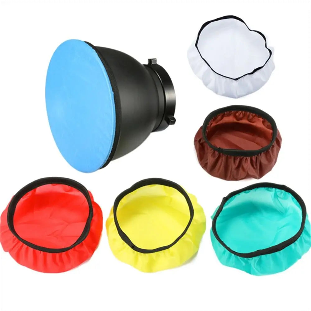 Soft Light Diffuser Sock 7" 18cm Soft Light Protective Cover Studio Strobe Bowen Mount Standard Reflector Photography Flash 55 ° Merch Eternally