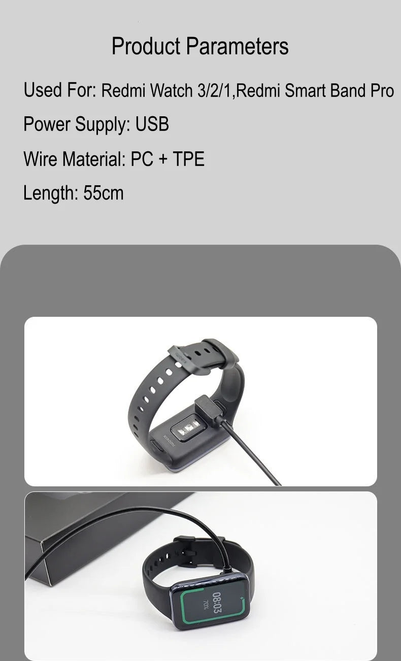 Magnetic Charger for Redmi Watch 3/2/2 Lite, Horloge 2, Watch 1,Redmi Smart Band Pro, Xiaomi Smart Band 7 Pro USB Charging Cable Merch Eternally
