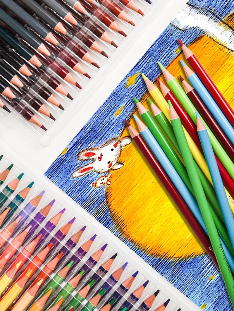 48/72/120/160/180 Colors Pencils Set Watercolor Pencils Professional Oil Wood Soft Pencil For School Drawing Sketch Art Supplies Merch Eternally