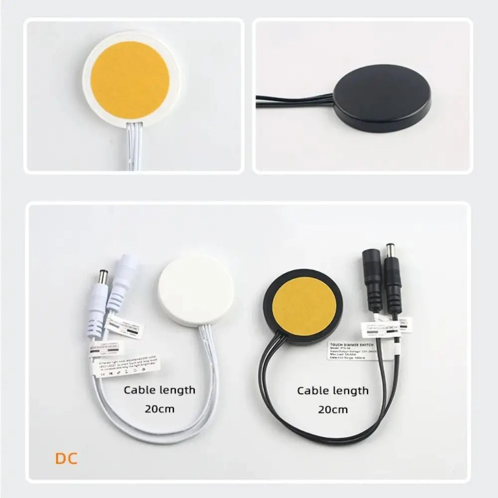 Durable DC12V 24V Smart Sensor Penetrable 5A 60W Touch Switch Wood Board LED Light Switch for Cabinet LED Light Merch Eternally