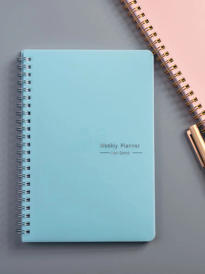2025 A5 Agenda Planner Notebook Diary Weekly Planner Goal Habit Schedules Journal Notebooks For School Stationery Office Spanish Merch Eternally