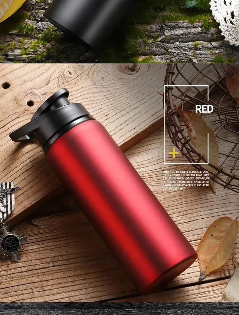 Metal Portable Water Bottle Leakproof Reusable Outdoor Sports Cup for Cycling Hiking Gym Halloween Gift Christmas Gift Travel Merch Eternally