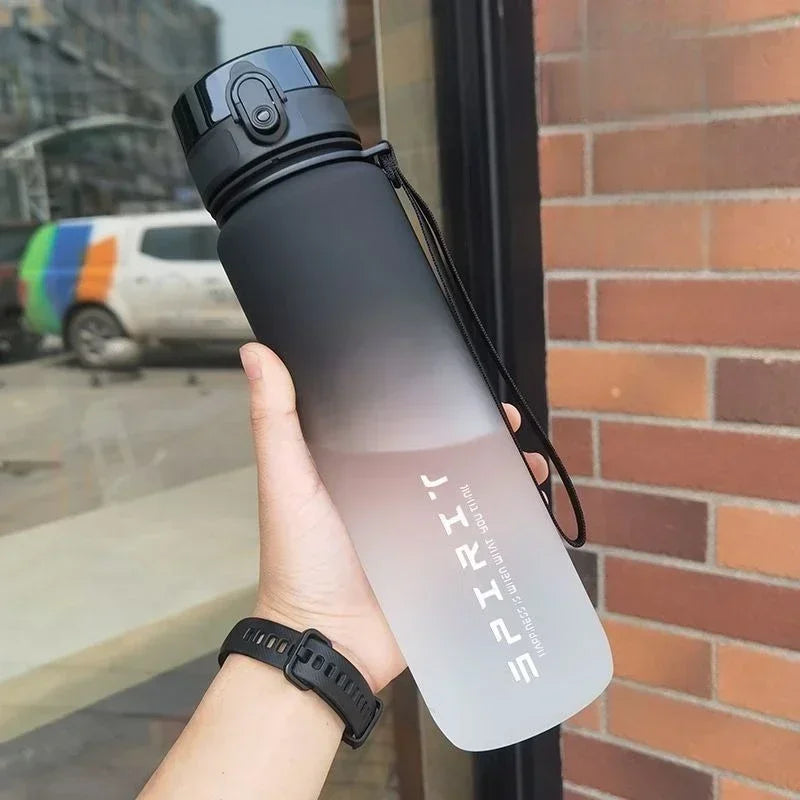 1 Liter Large Capacity Sports Water Bottle Leak Proof Colorful Plastic Cup Drinking Outdoor Travel Portable Gym Fitness Jugs Merch Eternally