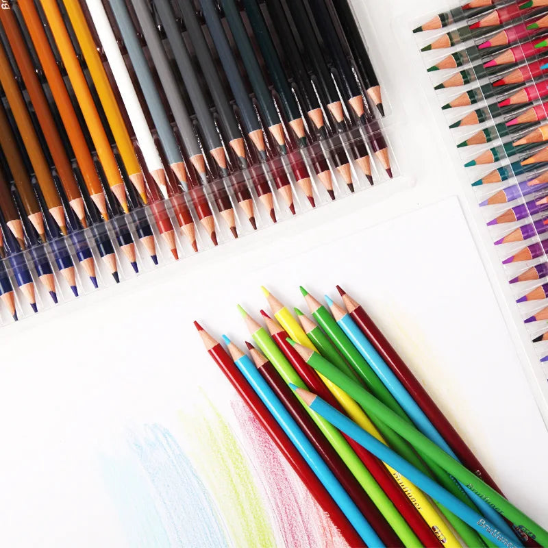 48/72/120/160/180 Colors Pencils Set Watercolor Pencils Professional Oil Wood Soft Pencil For School Drawing Sketch Art Supplies Merch Eternally