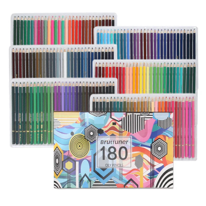 48/72/120/160/180 Colors Pencils Set Watercolor Pencils Professional Oil Wood Soft Pencil For School Drawing Sketch Art Supplies Merch Eternally