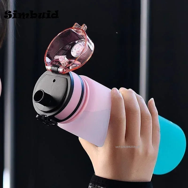 1 Liter Large Capacity Sports Water Bottle Leak Proof Colorful Plastic Cup Drinking Outdoor Travel Portable Gym Fitness Jugs Merch Eternally